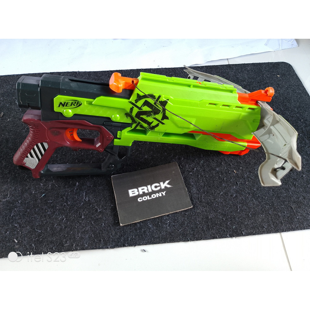 Nerf Zombie Strike Crossfire Bow Tembakan Mainan Anak