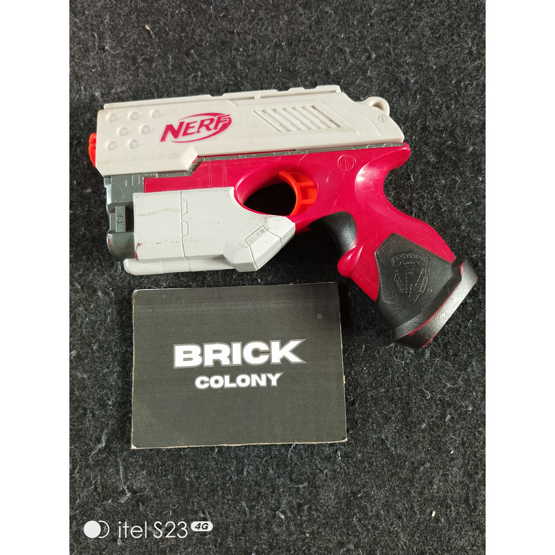 Nerf N-Strike Scout IX-3 var merah Tembakan Mainan Anak