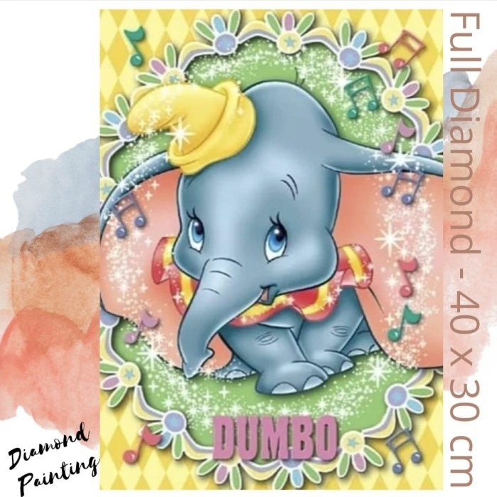 DIY DIAMOND PAINTING DUMBO UNTUK ANAK ANAK KIDS CRAFT