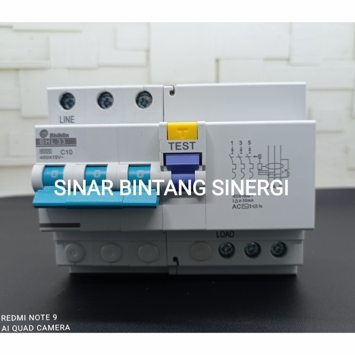 ELCB/RCCB SHIHLIN BHL-33C 3P 10A 30MA