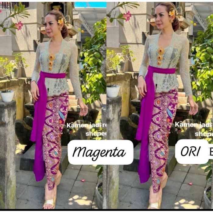 KAMEN JADI BALI WANITA BORDIR SONGKET