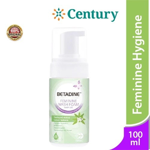 BETADINE FEMININE WASH FOAM FRESH & ACTIVE 100 ML / SABUN PEMBERSIH KEWANITAAN / FEMININE HYGIENE