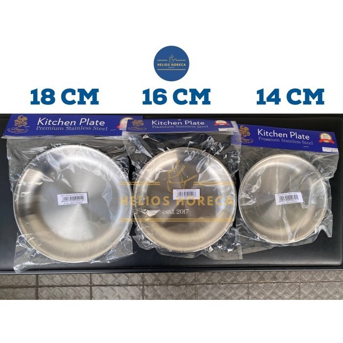 Piring Stainless Steel Kitchen Plate Bima