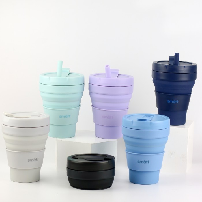 Smatt Foldable Cup - Gelas Kopi Portable Gelas Lipat Silikon