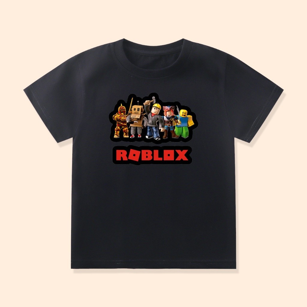 Baju Kaos Anak Roblox Doors Anak Laki - Laki Perempuan Unisex Custom Nama ROB-07A