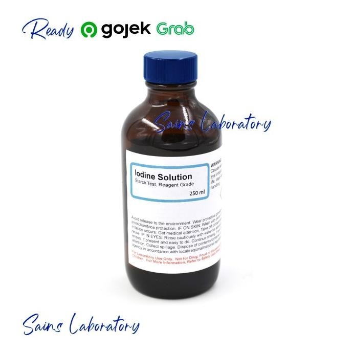 New! Iodium Yodium Iodine I2 250 ml Analisys Larutan Iodin Solution Analis !