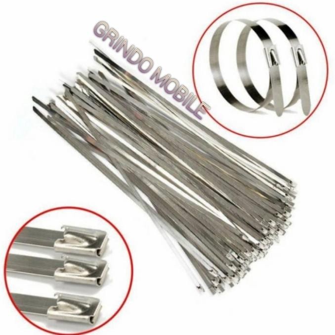 

Kabel Ties Stainless Steel 4,6X100Mm Isi 50 Pcs/Pack Kualitas Premium