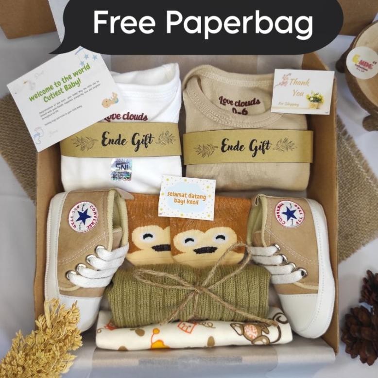 New Arrival [Free Paperbag] Gift Box Baby Box Motif / Kado New Born / Kado Bayi/ Baju Bayi / Paket H