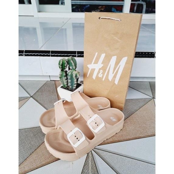 MILIKI SANDAL H&M SENDAL HIGH BELT SANDAL JELLY WANITA SANDAL KARET BISA DIKECIL KAN DAN DIBESARKAN 