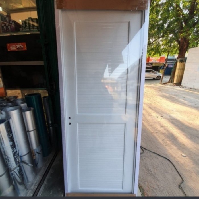 Terlaris Pintu PVC Tebal PLATINUM Special Edition 80x200 PUTIH FULL PANEL