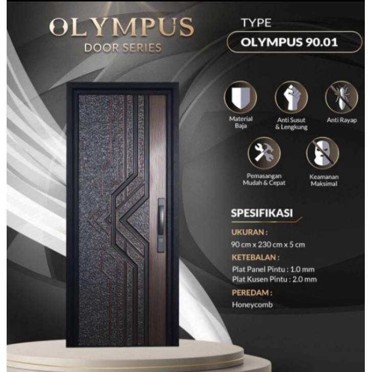 Terlaris PINTU BAJA FORTRESS TYPE OLYMPUS 90 - BUKAAN KANAN