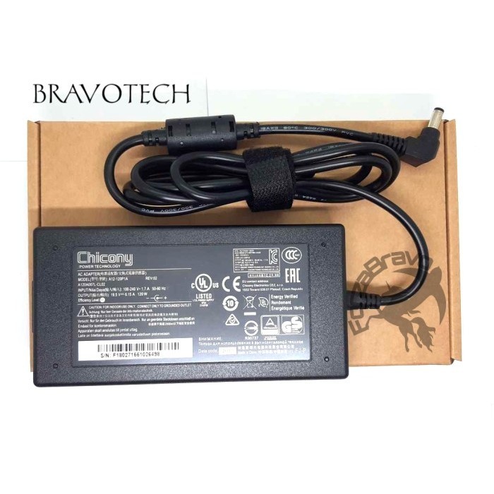 Chicony Adaptor CASAN Charger Laptop MSI 19.5V 6.15A Original 120W