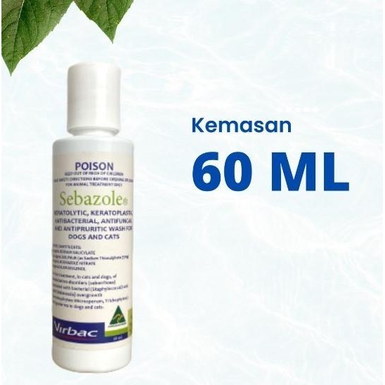 Shampo Sebazole 250Ml Sampo Virbac Sebazole 250 Ml