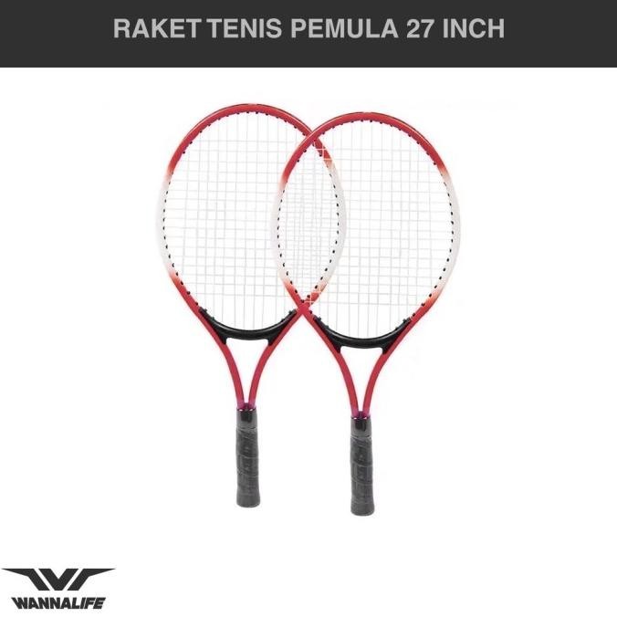 Raket Tennis 27 Inch Wannafit Racket Latihan Tenis Pemula Gratis Tas