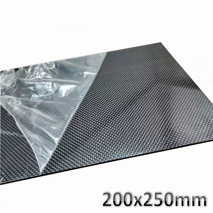 Carbon Fiber Plate Serat Karbon Kepingan Fiber Carbon 250x200mm Carbon