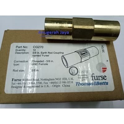 Coupling Rod 5/8 inchi/Sambungan Coupling/Coupling Rod (Furse CG270)