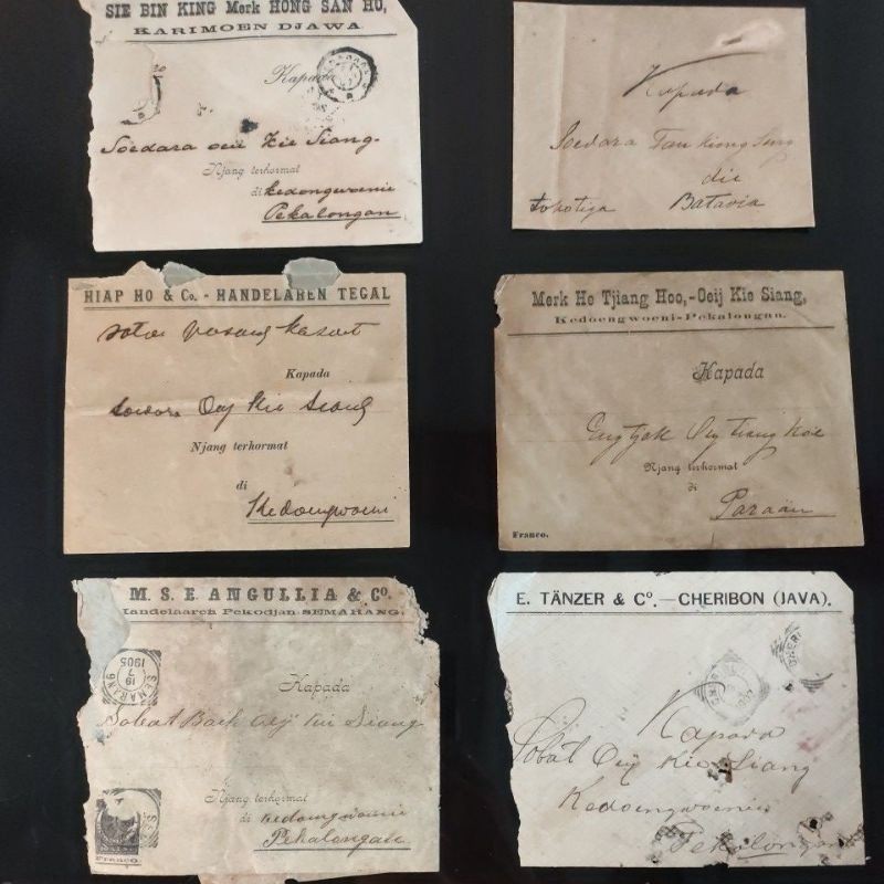 

Sampul Amplop Surat 1905s Original Old Vintage Paper
