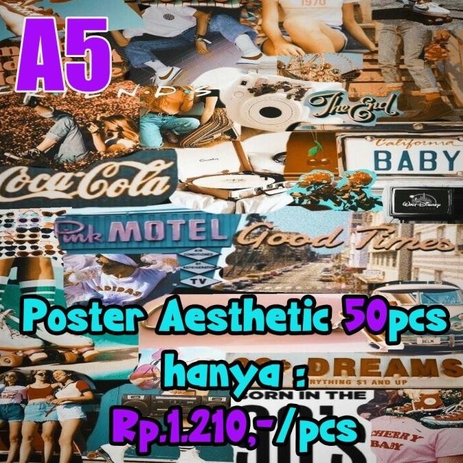 

Poster Aesthetic RETRO /ukuran A5