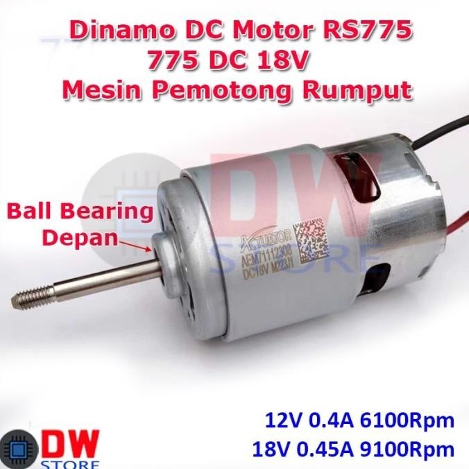BN Dinamo DC Motor RS-775 775 12V 18V 24V Mesin Pemotong Potong Rumput TERLARIS
