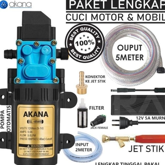 SALE STOK Paket lengkap Alat Steam Cuci Motor & Mobil Otomatis Bertekanan Tinggi TERLARIS