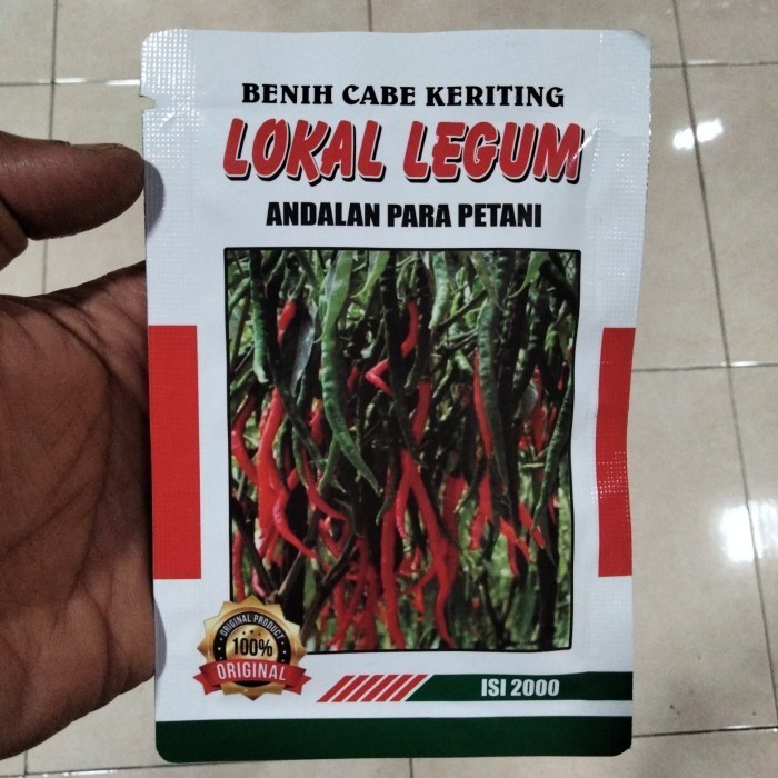 Bibit Cabe Merah Keriting Tinggi 2m LOKAL LEGUM 10gr - CMK LEGUM Benih