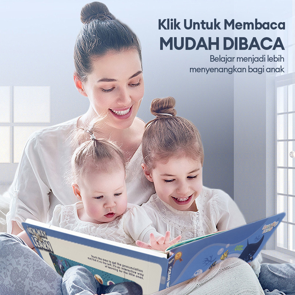 JOJOTOY Sound Book Edukasi Anak Hewan Sound Book Mainan musik Edukasi Anak (36 suara hewan & 36 nama