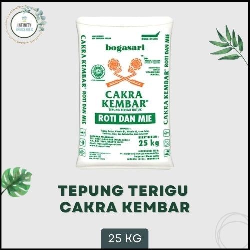 

Bettifer Tepung Cakra Kembar Bogasari 25 Kg Murah !