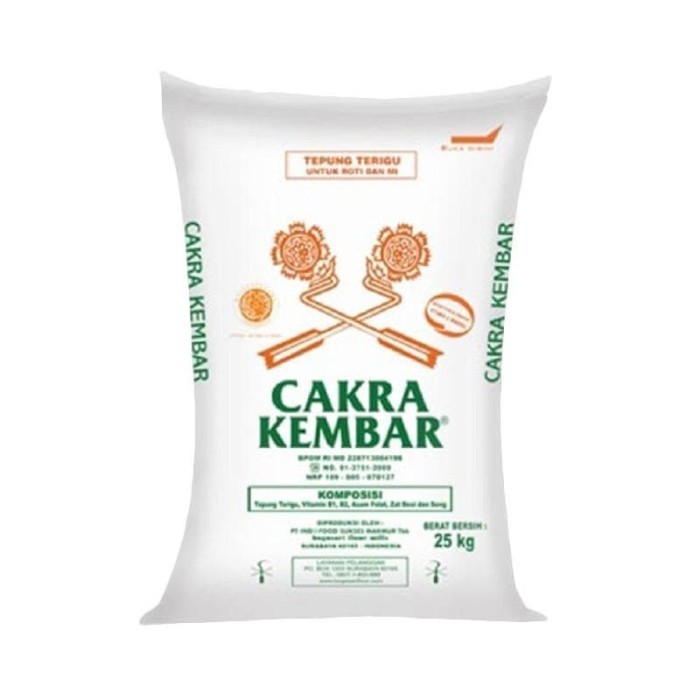 

Bettifer Cakra Kembar Tepung Terigu 1 X 25 Kg