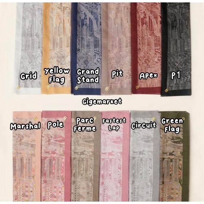 NEW Buttonscarves The Grand Prix Series