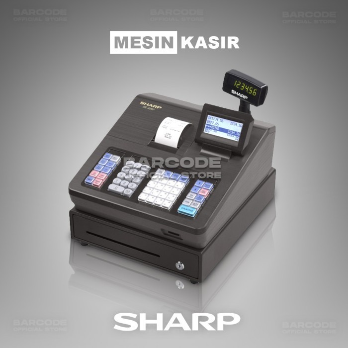 Cash Register Sharp Xe-A207B - Mesin Kasir Sharp 207 Hitam