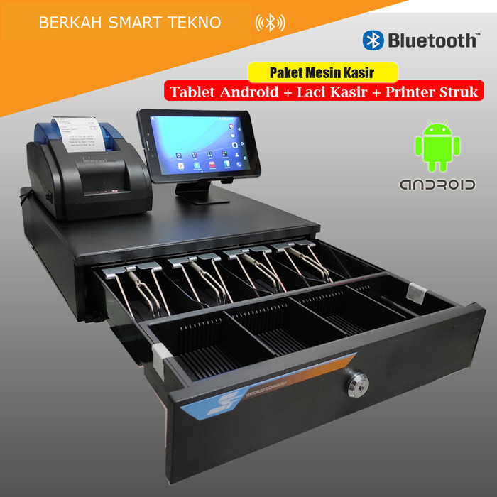 Mesin Kasir Android Bluetooth Satu Set