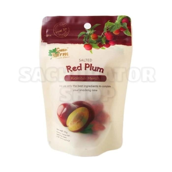 

TERBAIK! MANISAN BUAH PLAM KERING GREEN FARM SALTED RED PLUM DRY DRIED FRUITS
