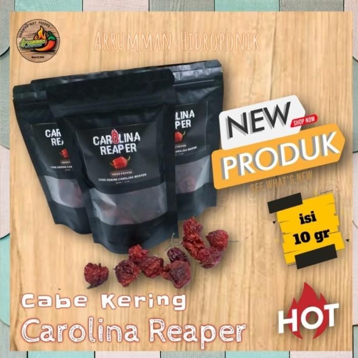

TERBAIK! CABE CAROLINA REAPER KERING / BUAH UTUH ISI KEMASAN 10 GRAM