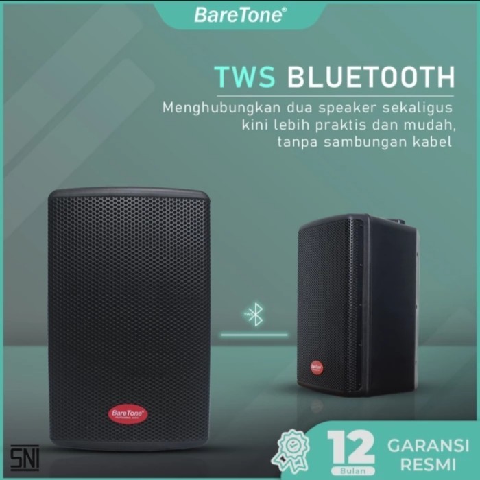 Speaker Portable Baretone Max10He / Max 10He / Max 10 He Bluetooth-Tws