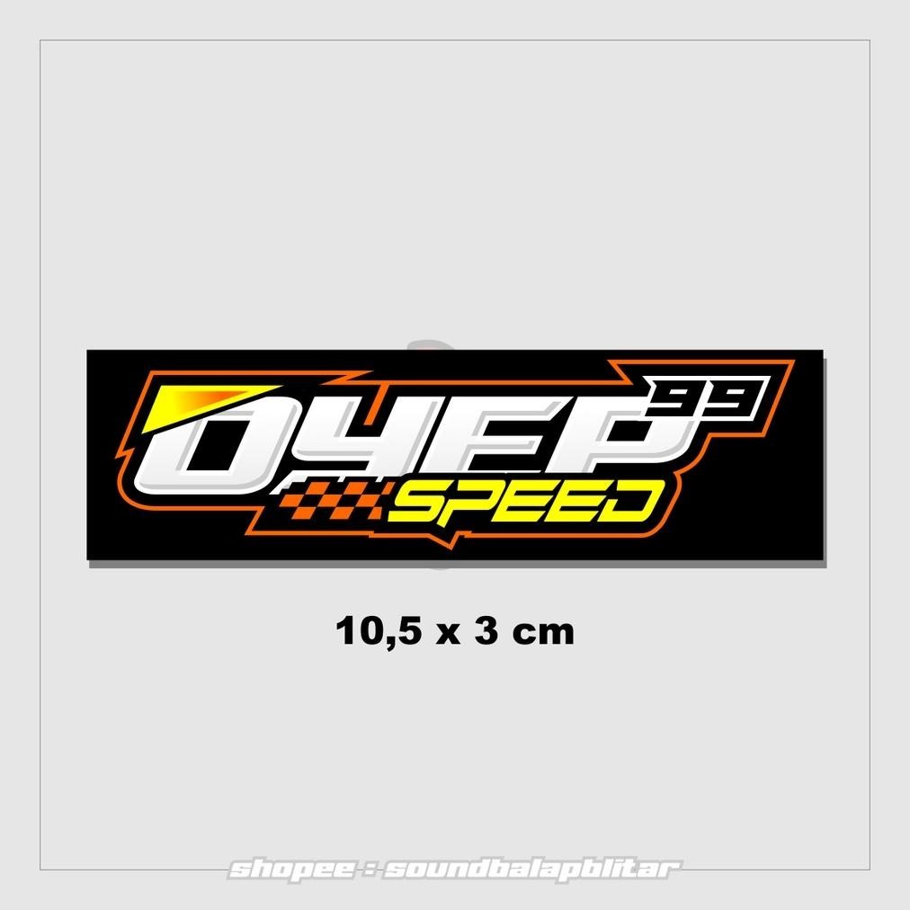 

karomstore Stiker Oyep 99 Speed Bengkel Racing Balap Vynil Anti Air Bijian ||