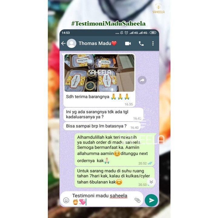 

SAHEELA SARANG MADU ASLI 250GR SARANG MADU 100 % TANPA CAMPURAN