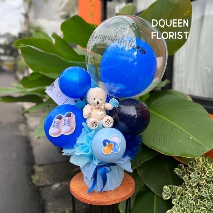 

Dqueen Florist - Bingkisan Baby Hampers Balon Box Ucapan Lahiran