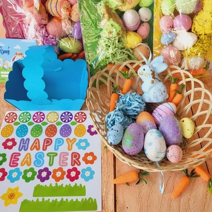 

Paket Dekorasi Box Hampers Easter Bunny Eggs Kelinci Telur Paskah 09