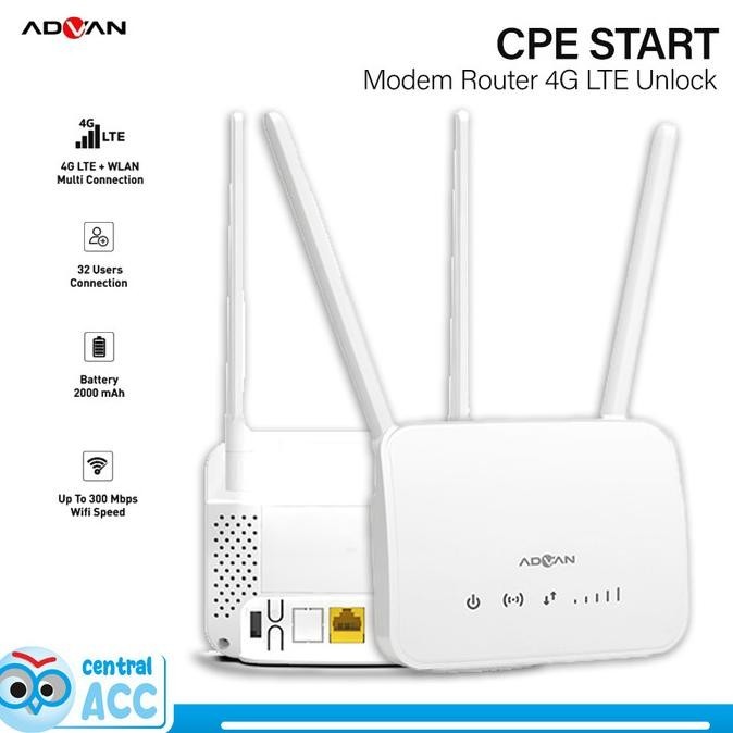 BARANG TERLARIS Modem Router Advan CPE20 Start WiFi 4G LTE CPE 20
