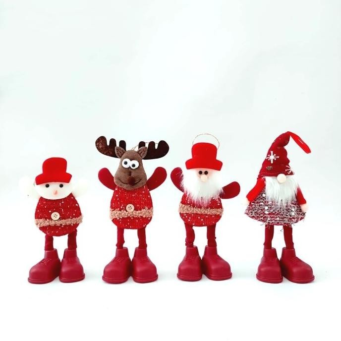 

Big Sale Boneka Santa Berdiri Kado Natal Unik Pajangan Snowman Rusa Gnome Murah Limited Edition