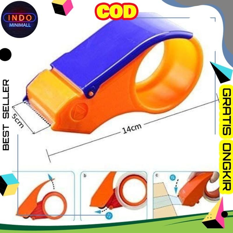 

Dispenser Plakban Lakban Tape Cutter - Isolasi Holder Plastik AD61