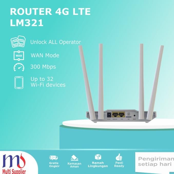 BARANG TERLARIS 4G Home Router Lm321 4G Modem Wifi Router Unlock ALL GSM