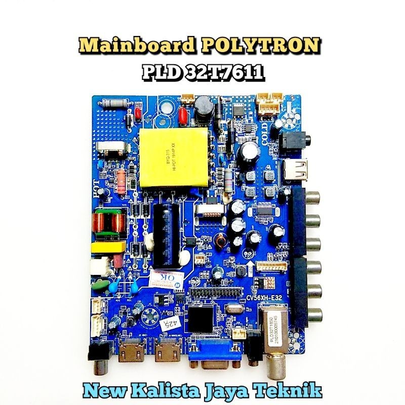 MB POLYTRON PLD 32T7611 ORIGINAL CV56XH-E32 MAINBOARD 32T7611 MB 32T7611 MOTHERBOARD 32T7611 MAINBOA