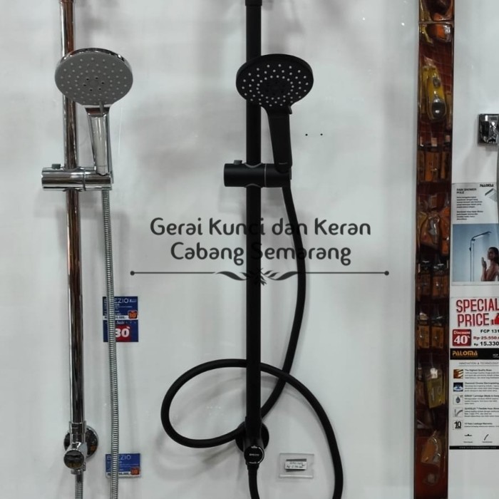 Brezio Scbz 1209 Shower Column Tiang Set Mandi Exclude Keran Air Hitam