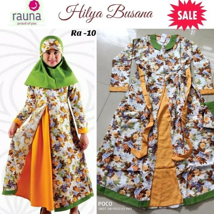 New Gamis Anak Perempuan / Rauna Ra -10 / Fashion Anak Stok Terbatas