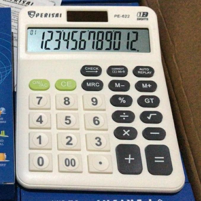 

Trend - Kalkulator Perisai PE-622. 12 Digit, Check Correct, Solar System ..