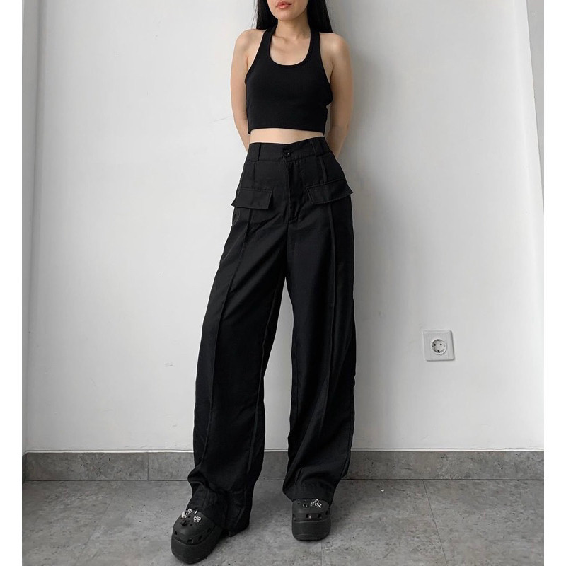[ONLINE EXCLUSIVE] Jema pants / kulot highweist / loose pants / basic / casual