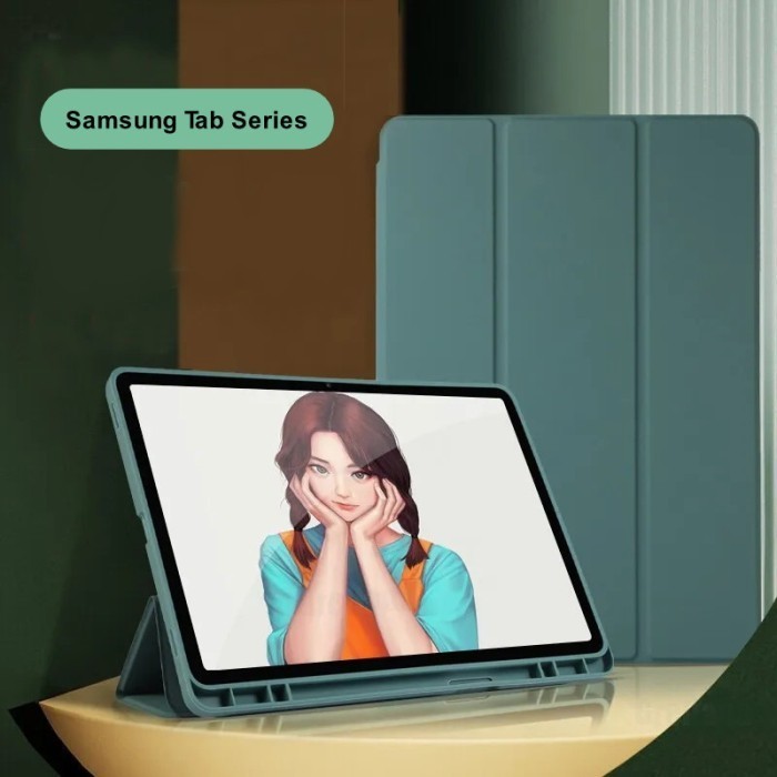 BARU-- Colorful Flipcase SAMSUNG TAB S6 LITE Flip Case Casing Cover Tablet
