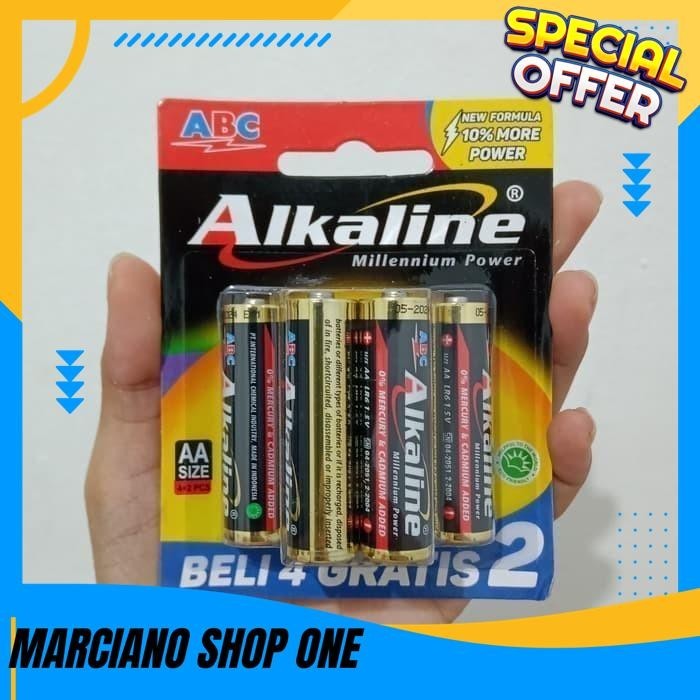 6PCS  BATERAI ABC SUPER POWER AA R6 ABC BATERE SUPER POWER ABC HITAM A2 PRODUK KUALITAS BERKELAS !!
