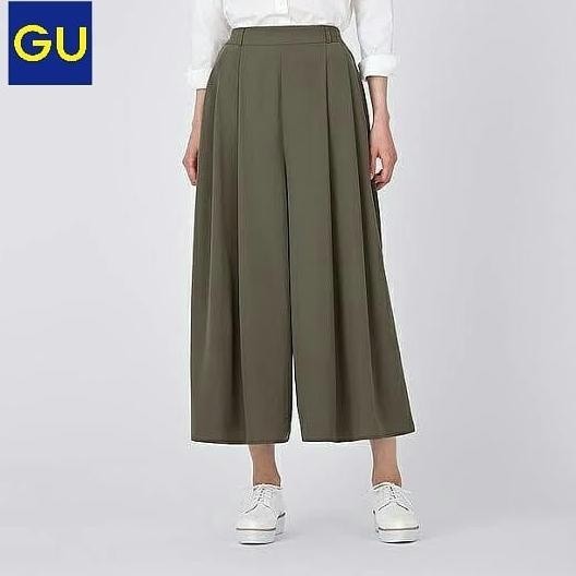 [ONLINE EXCLUSIVE] Terbaru 1504 - GU UNQ Palazzo Wide Leg Pants Celana Kulot Uniqlo Panjang Murah